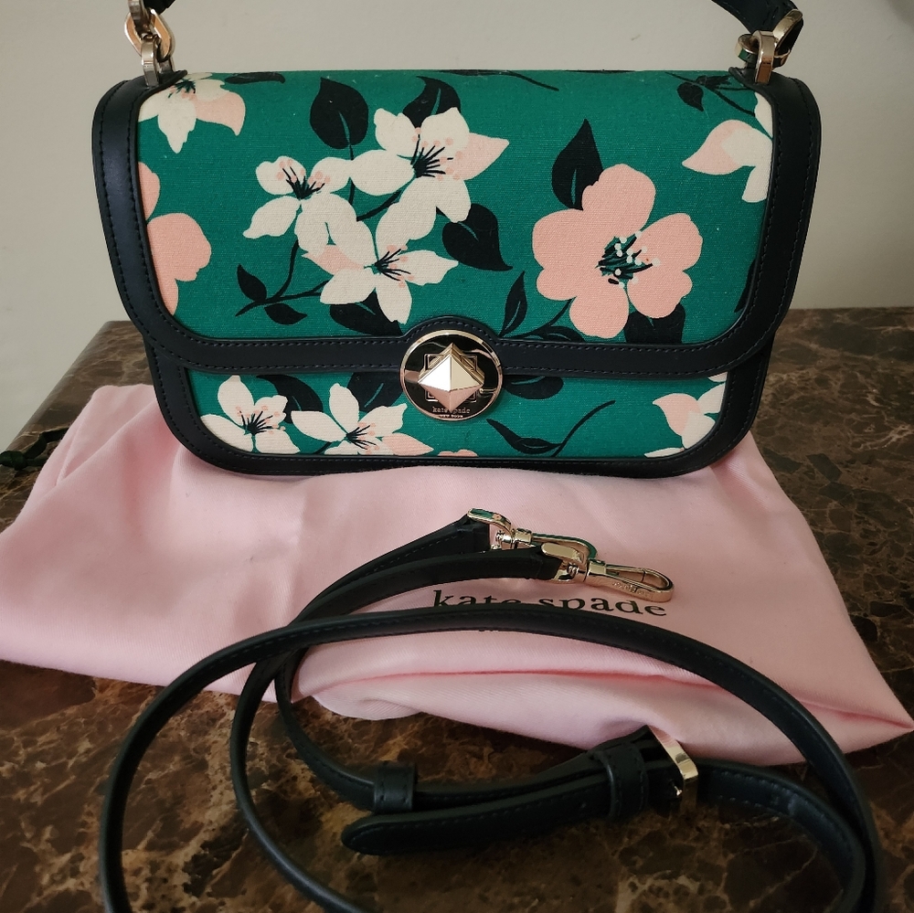 Kate Spade Floral 2way Crossbody with Dustbag EUC - Picture 14 of 16